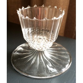 BOUGEOIR EN VERRE ROMANTIQUE