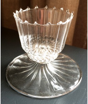BOUGEOIR EN VERRE ROMANTIQUE