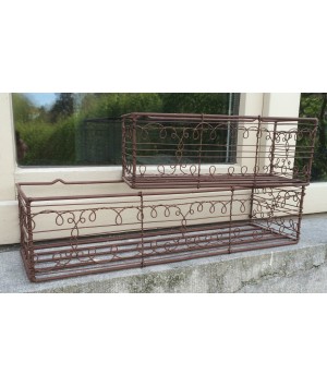 SET DE 2 JARDINIÈRES FIL METAL