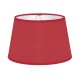 LAMPSHADE ROND CHINTZ DARK RED TRIM MATCHED