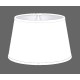 LAMPSHADE ROND COTTON WHITE TRIM MATCHED