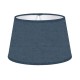 LAMPSHADE ROND COTTON PETROLEUM TRIM MATCHED