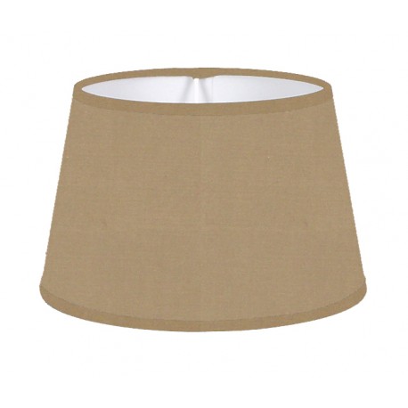 LAMPSHADE ROND COTTON SMOKE TRIM MATCHED