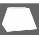 ABAT-JOUR CARRE PYRAMIDE COTONNETTE BLANCHE BIAIS ASSORTI