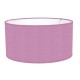 ABAT-JOUR CYLINDRIQUE UNI COTONETTE LILAS BIAIS ASSORTI