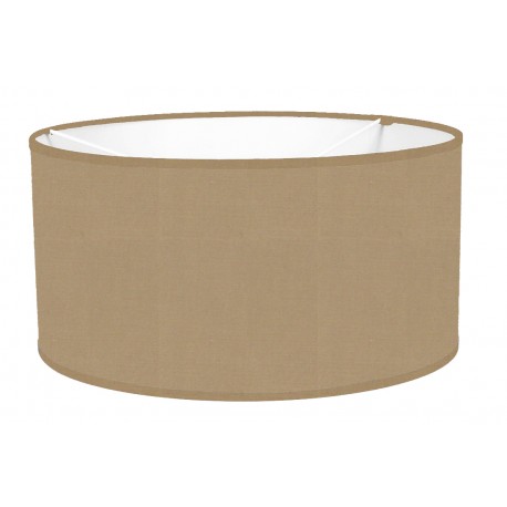 ABAT-JOUR CYLINDRIQUE UNI COTONNETTE SMOKE BIAIS ASSORTI