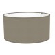 ABAT-JOUR CYLINDRIQUE UNI COTONNETTE SOURIS BIAIS ASSORTI