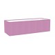 ABAT-JOUR RECTANGLE DROIT UNI COTONNETTE LILAS BIAIS ASSORTI