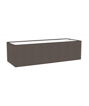 ABAT-JOUR RECTANGLE DROIT UNI + REDUCTEUR E14