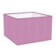 ABAT-JOUR CARRE DROIT COTONETTE LILAS BIAIS ASSORTI