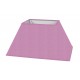 ABAT-JOUR RECTANGLE AVEC PENTE COTONNETTE LILAS BIAIS ASSORTI