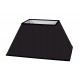 ABAT-JOUR RECTANGLE AVEC PENTE COTONNETTE NOIR BIAIS ASSORTI