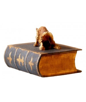 BOITE AVEC CHIEN CARAMEL