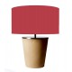 Table lamp base cover with leder