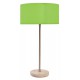 TABLE LAMP WOOD AND IRON NICKEL