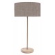 TABLE LAMP WOOD AND IRON NICKEL