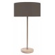 TABLE LAMP WOOD AND IRON NICKEL