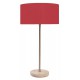 TABLE LAMP WOOD AND IRON NICKEL