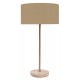 TABLE LAMP WOOD AND IRON NICKEL