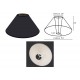 ABAT-JOUR ROND PENTU chintz noir 50/20/25