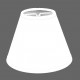 SHADE FOR CHANDELIER COTTON WHITE TRIM MATCHED
