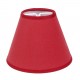SHADE FOR CHANDELIER COTTON BURGUNDY TRIM MATCHED