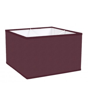 ABAT-JOUR CARRE DROIT + REDUCTEUR E14