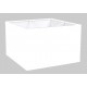 ABAT-JOUR CARRE DROIT COTONETTE BLANCHE BIAIS ASSORTI