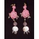BOUCLES D'OREILLE ROSE
