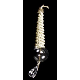 PAMPILLE BEIGE EN VERRE SOUFFLE