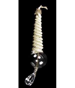 PAMPILLE BEIGE EN VERRE SOUFFLE