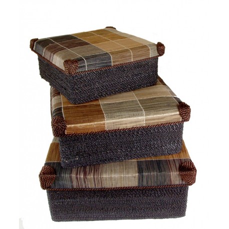 SET DE 3 BOITES QUARTZ