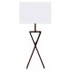 LAMPE DE TABLE LADY WENGE chintz blanc cassé