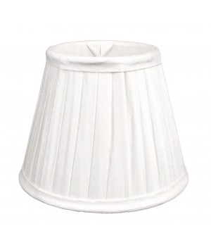 ABAT-JOUR ROND PLISSE ECRU + REDUCTEUR E14