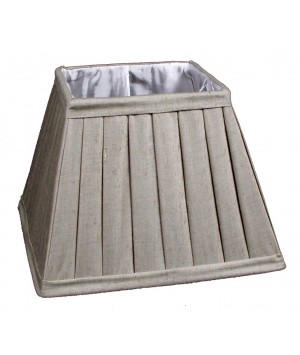 ABAT-JOUR CARRE 20 PLISSE TILLEUL + REDUCTEUR E14