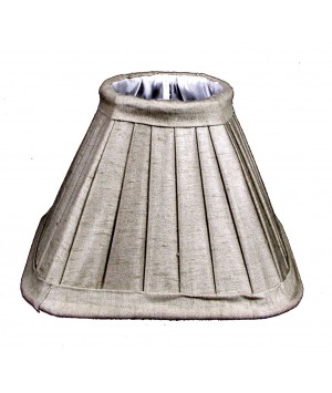 ABAT-JOUR CARRE 15 PLISSE TILLEUL POUR LUSTRE A PINCE
