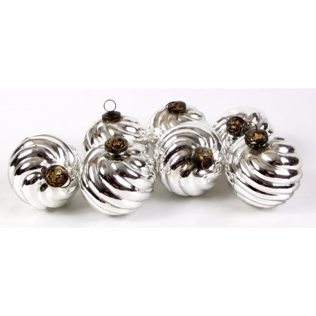 SET DE 6 BOULES DE NOEL ROUGE