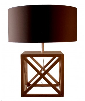 LAMPE DE TABLE EN BOIS DE CHENE