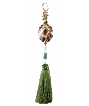 FLOCHE POMPON SHELL VERT
