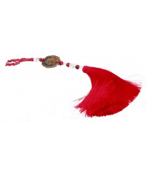 FLOCHE POMPON JADE ROUGE