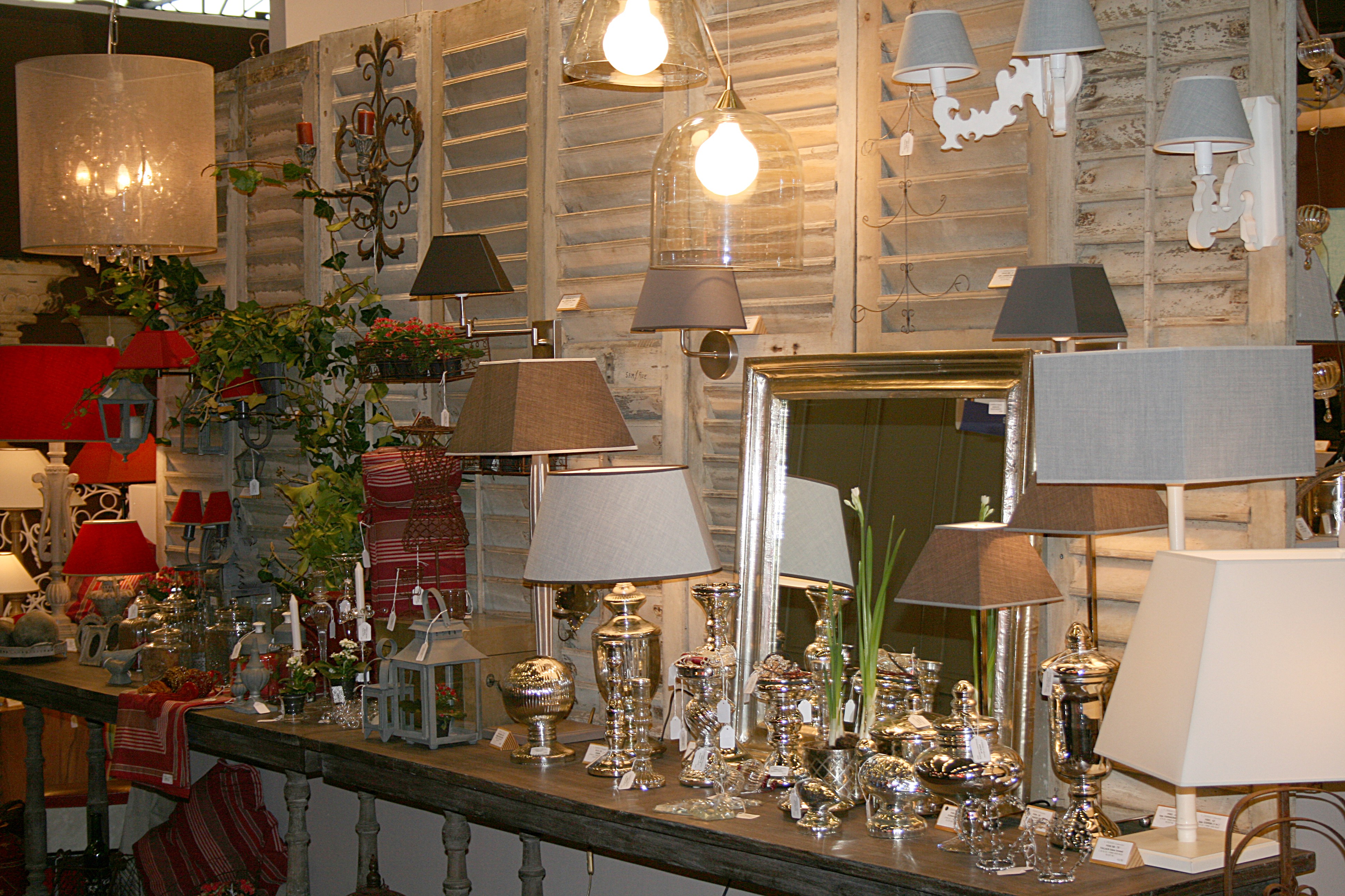 Lampeshades and objects of curiosities
